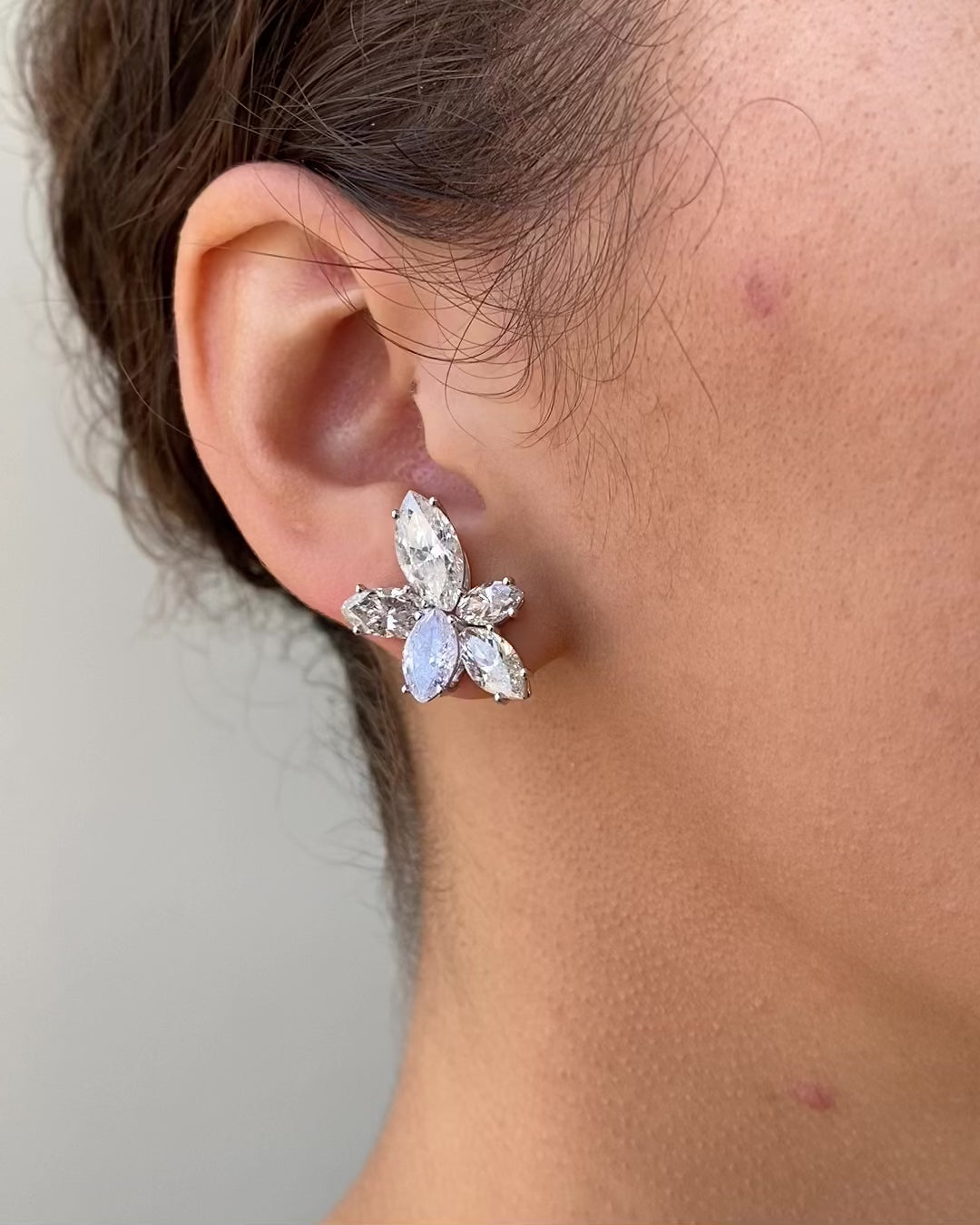 Diamond Dream Marquise Cluster Earring