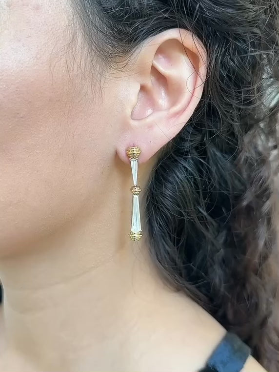 One of a Kind Terrace Baguette Earrings