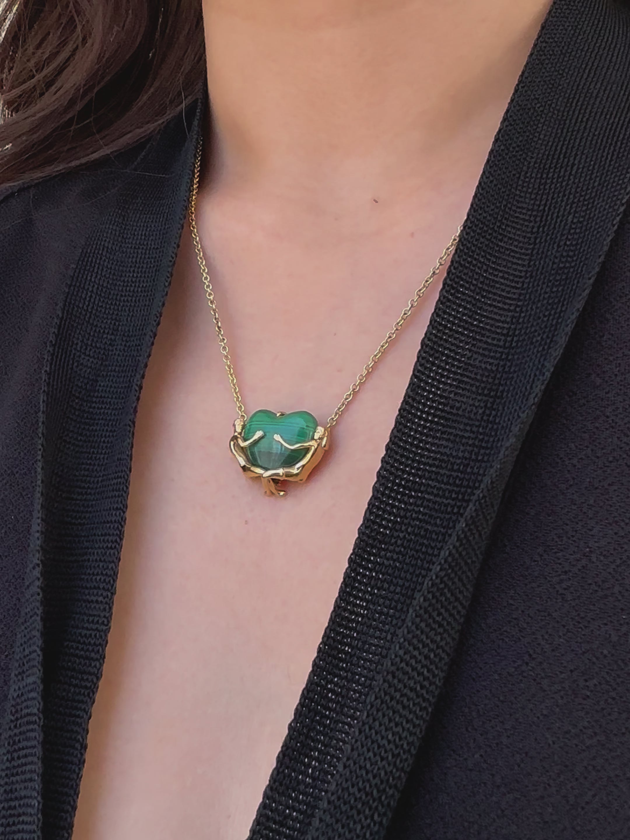 Malachite Embrace Necklace