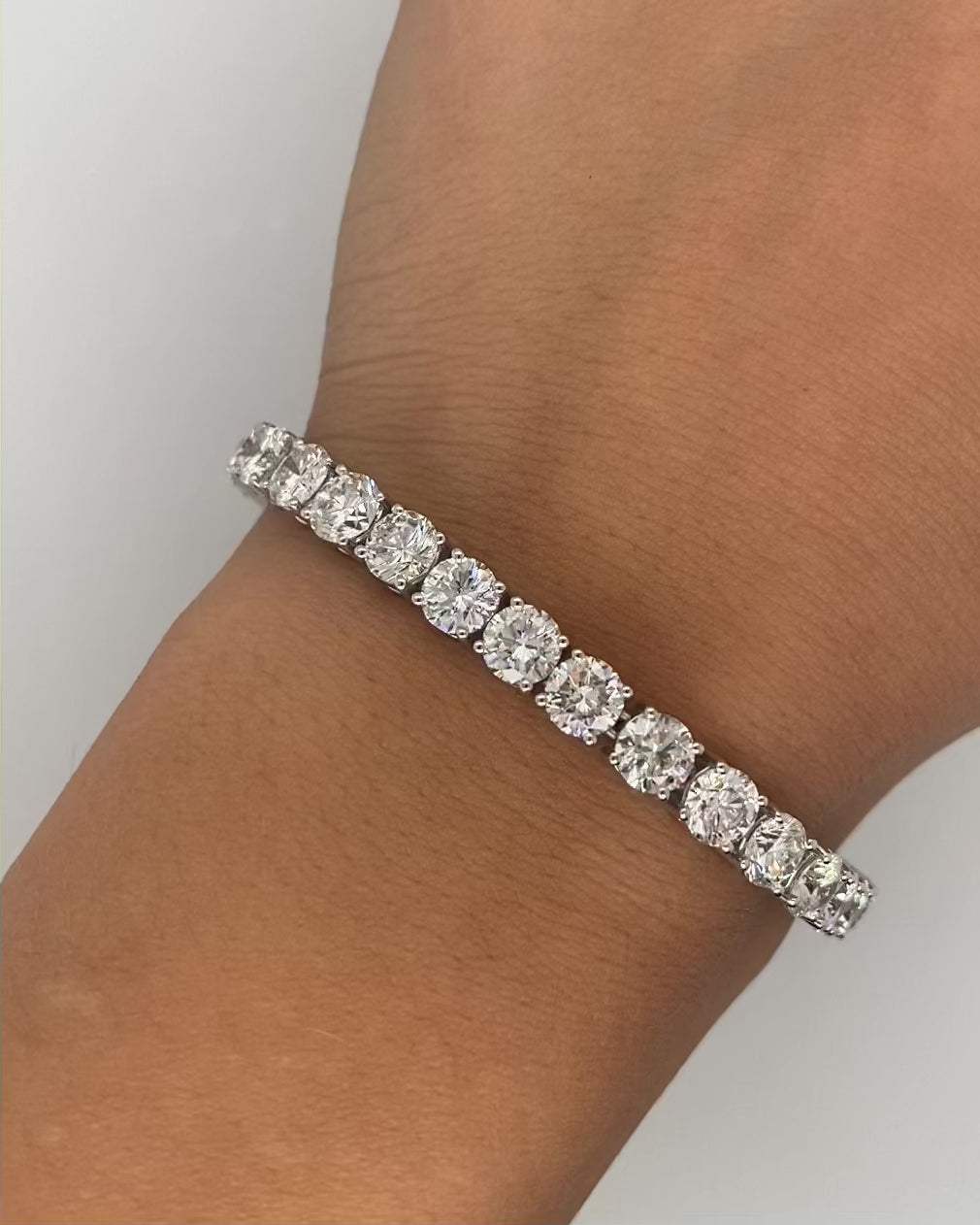Round Diamond Tennis Bracelet