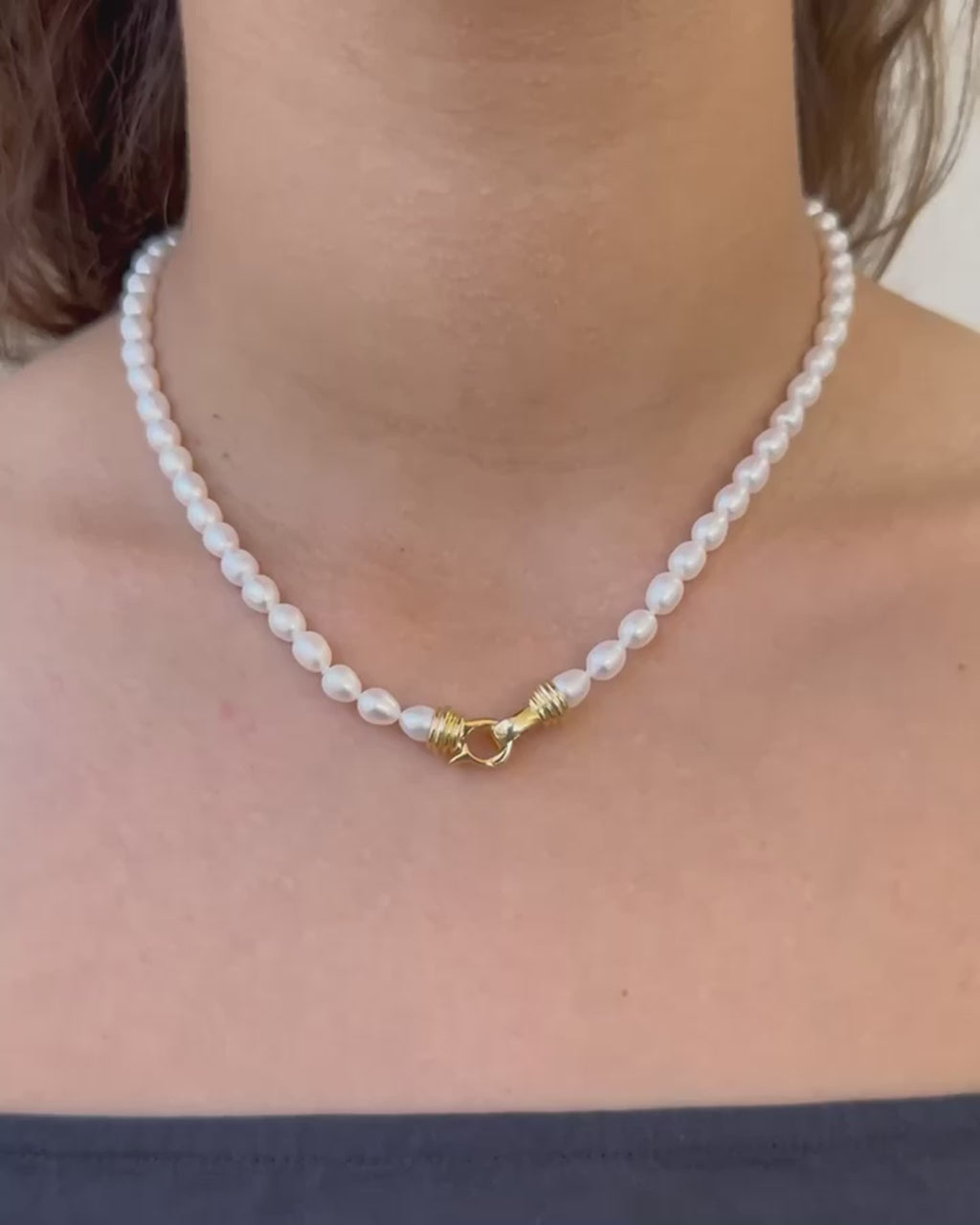 Rice Pearl Necklace