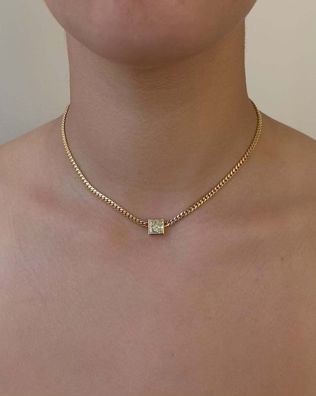 Miami Yellow Princess Necklace