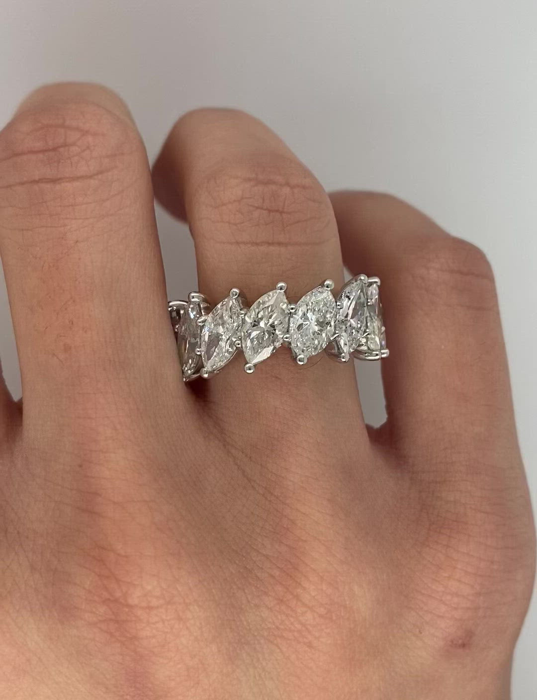 Marquise Graduated Eternity Band