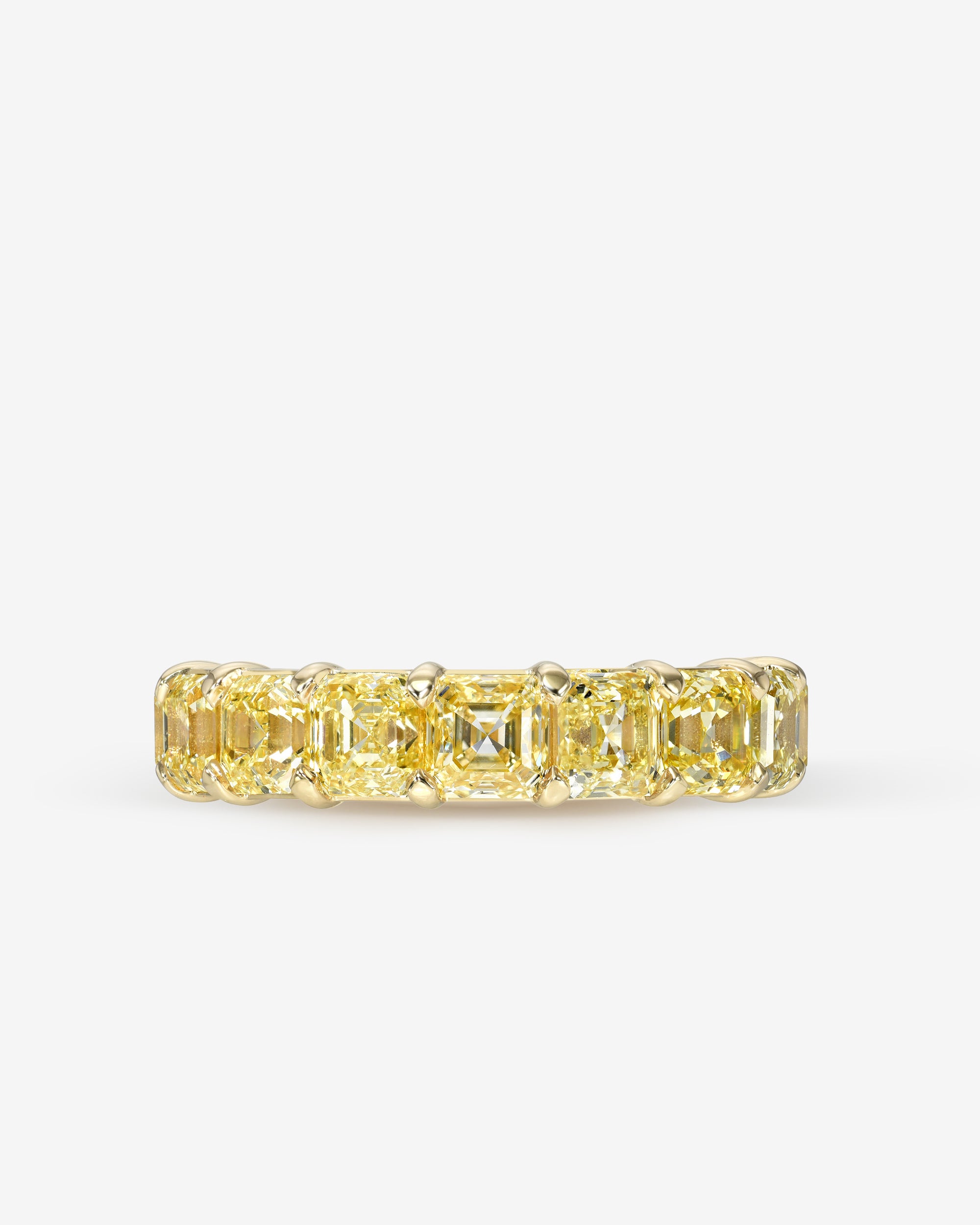 Yellow Buttercup Radiant Eternity Band