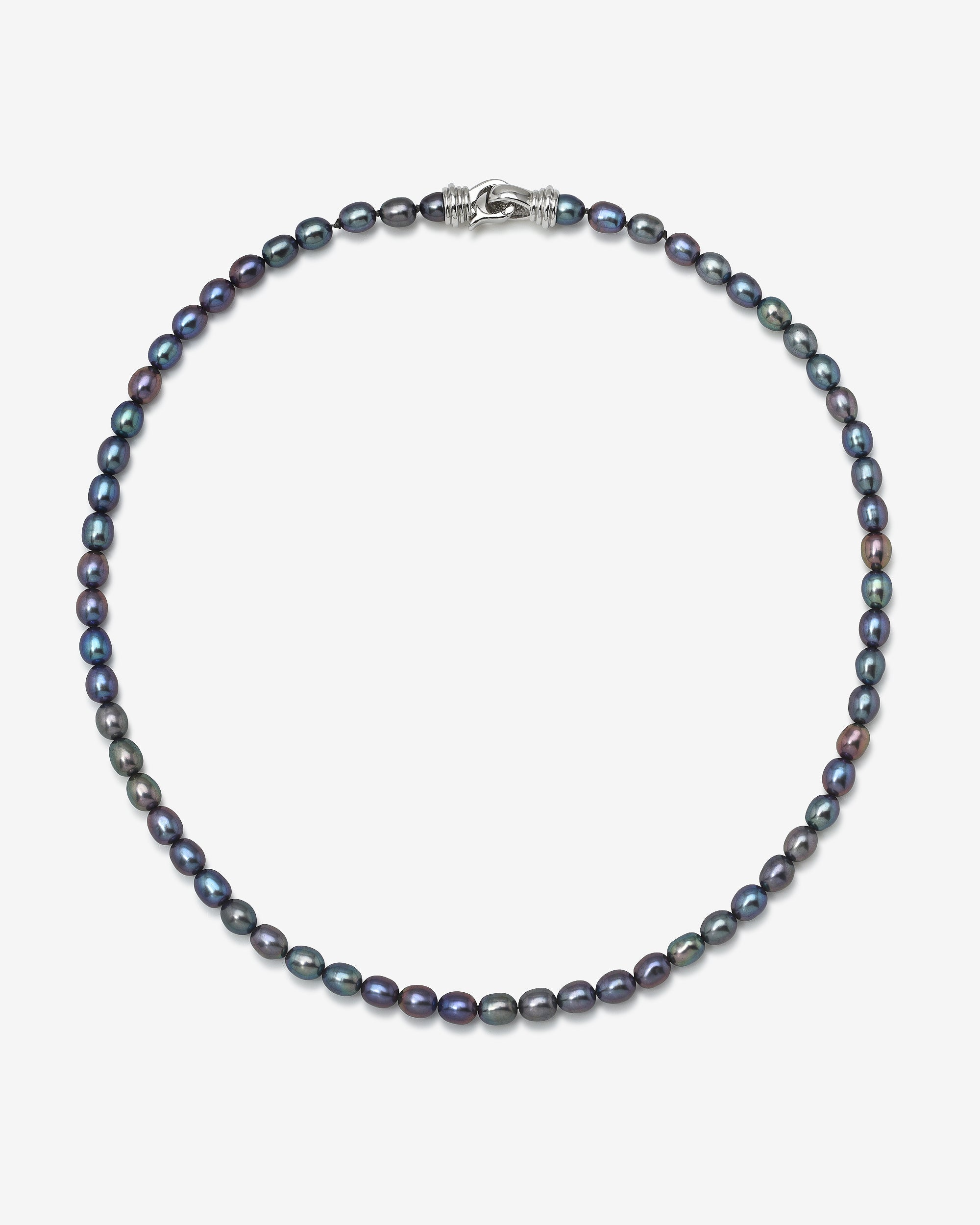 Black Rice Pearl Necklace