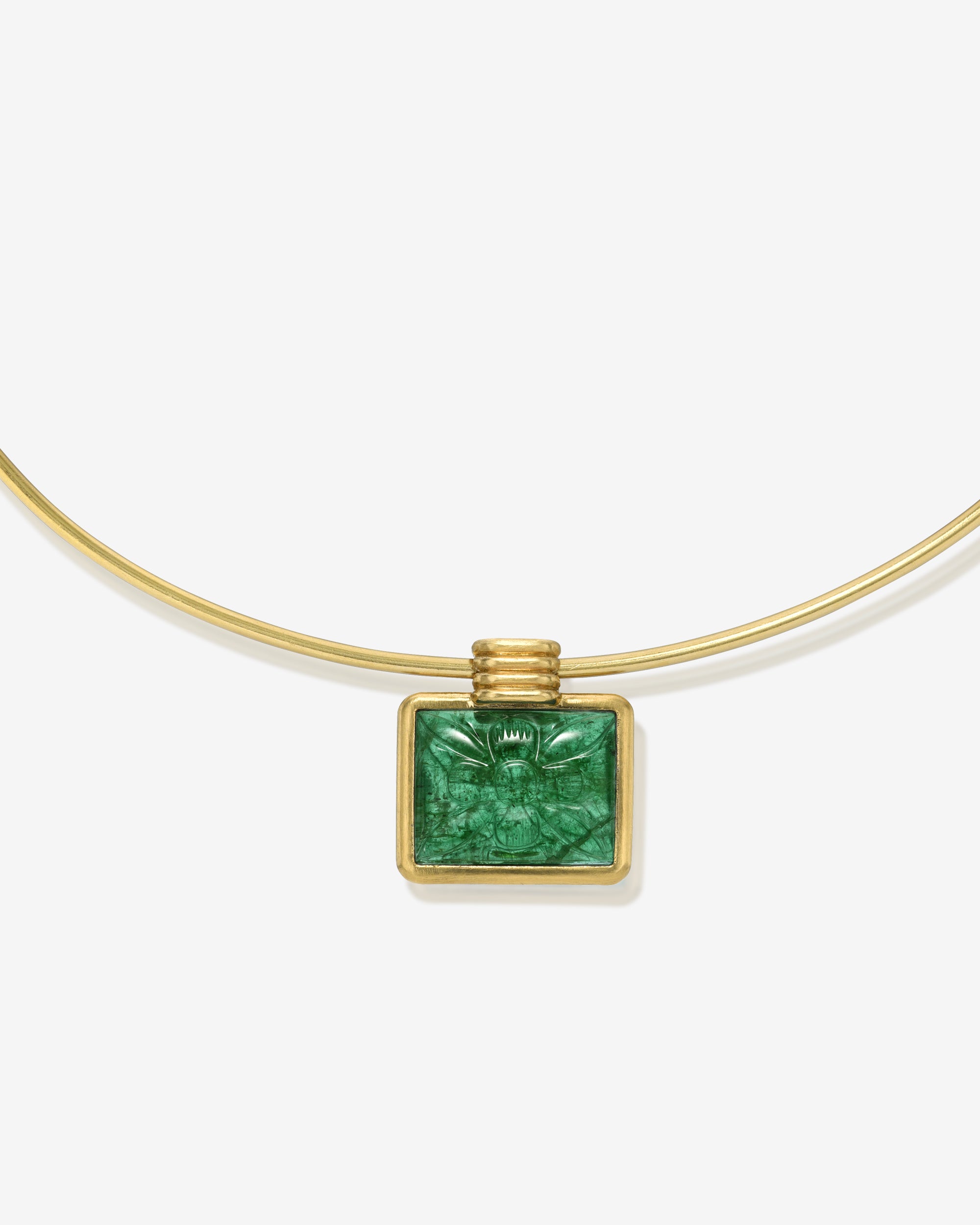 Lotus Emerald Necklace
